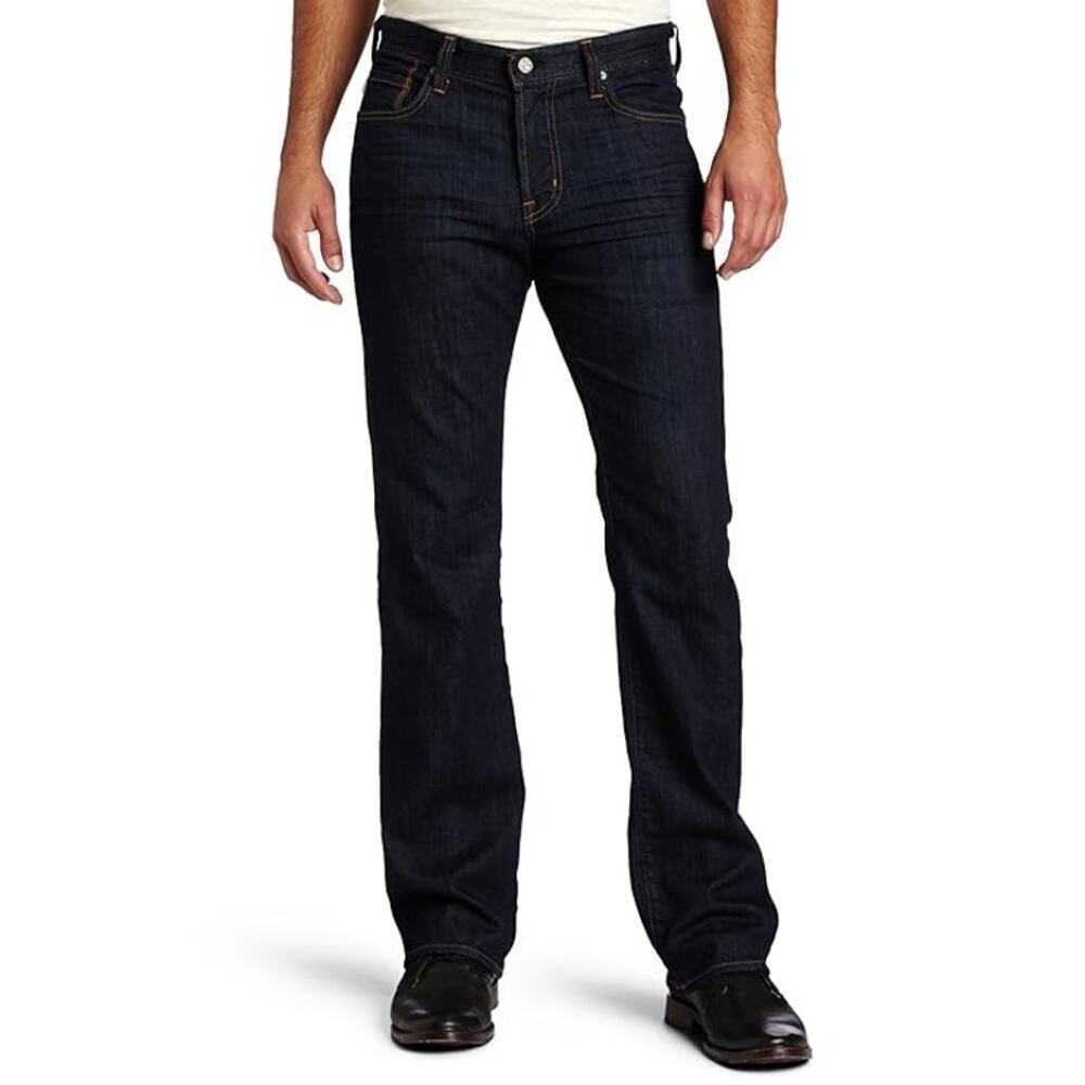 AG Adriano Goldschmied Men's Blue Cotton Blend Regent Bootcut Jeans Size 34